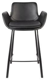 Zuiver Brit Bar Stool - Black Leatherette, SH: 67,5cm