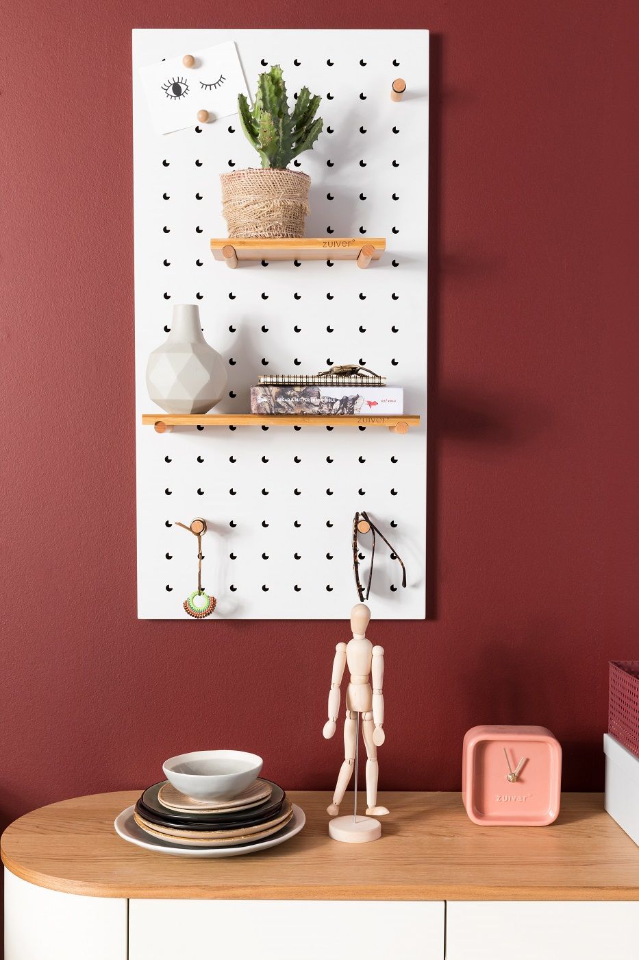 Zuiver Bundy Pegboard - hvit