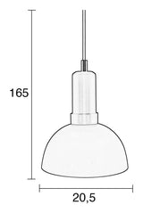 Zuiver Charlie taklampe - brun/svart