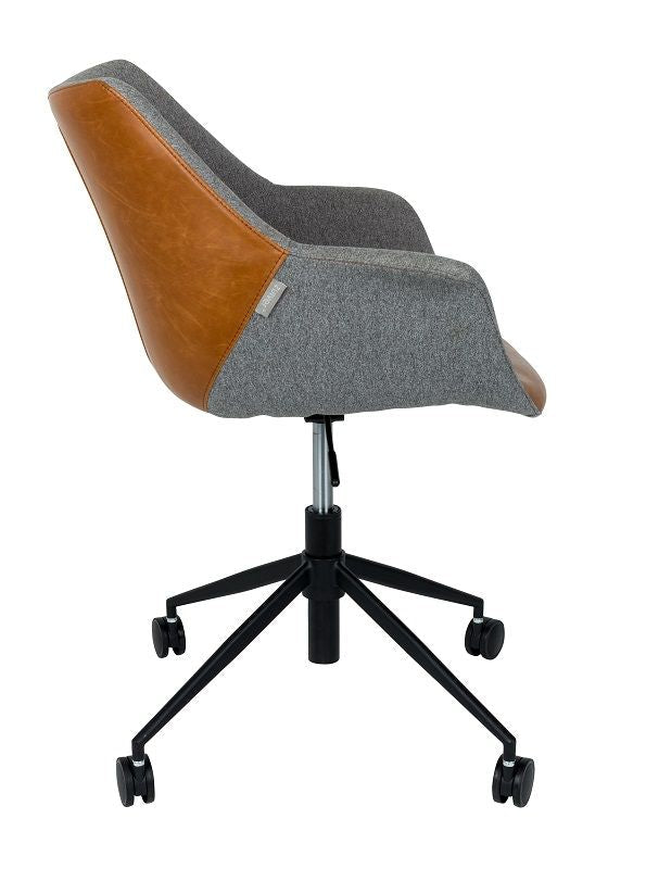 Zuiver Doulton Office Chair - Brown