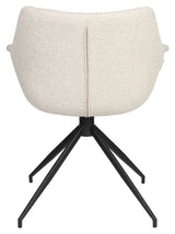 Doulton Lounge Chair m. svingfot - Offwhite Bouclé 