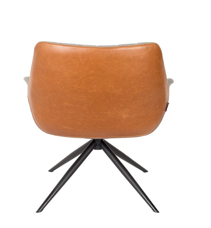 Zuiver Doulton Lounge Chair m/armlener - Brown