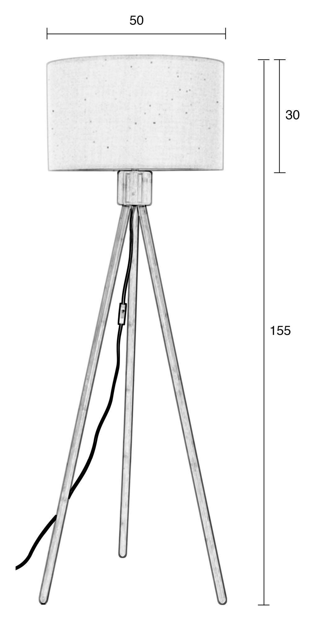 Zuiver Fan Floor Lamp Bambus