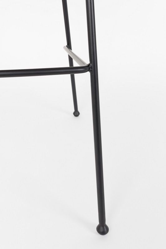 Zuiver Feston Bar Stool - Black PU, SH: 65cm