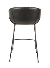 Zuiver Feston Bar Stool - Black PU, SH: 65cm