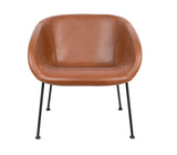 Zuiver Feston Lounge Chair - Brown Leatherette