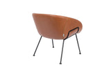 Zuiver Feston Lounge Chair - Brown Leatherette