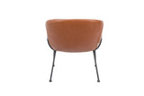 Zuiver Feston Lounge Chair - Brown Leatherette