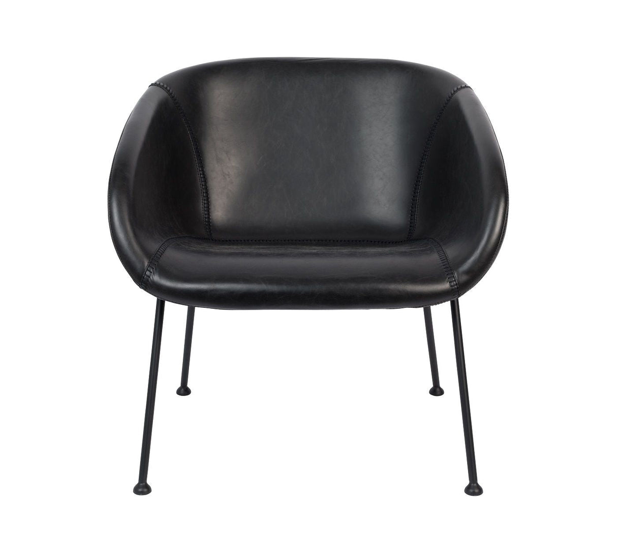 Zuiver Feston Lounge Chair - Black Leatherette