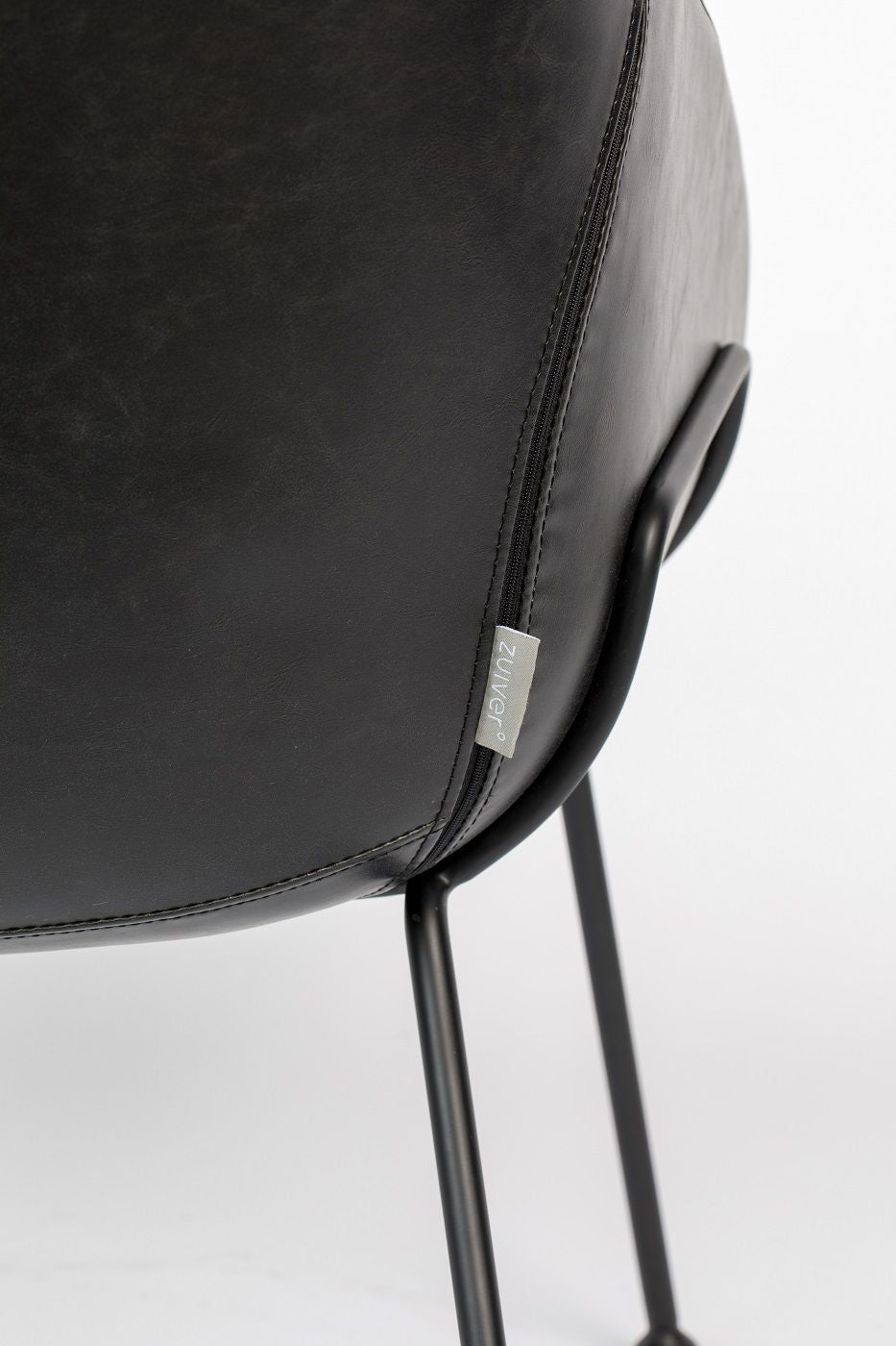 Zuiver Feston Lounge Chair - Black Leatherette