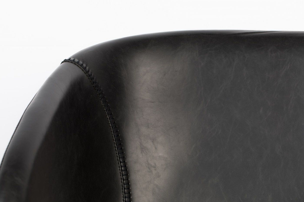 Zuiver Feston Lounge Chair - Black Leatherette