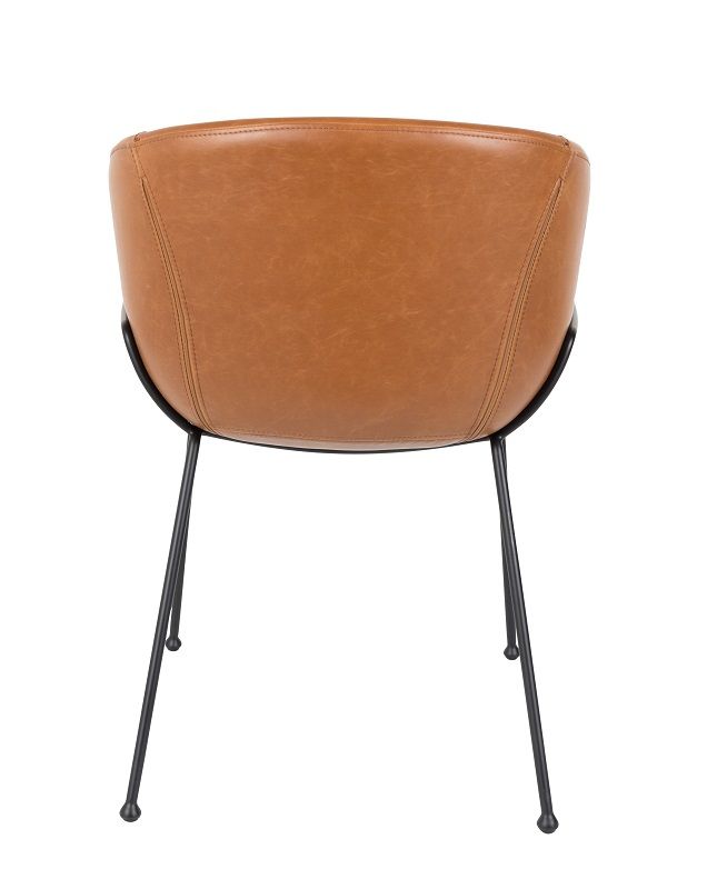 Zuiver Feston Dining Chair - Brown PU