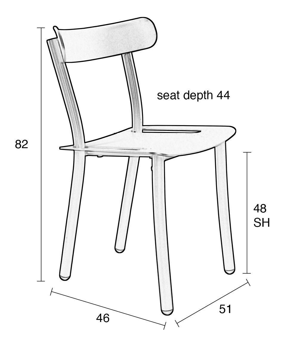 Zuiver Friday Garden Chair - Gray