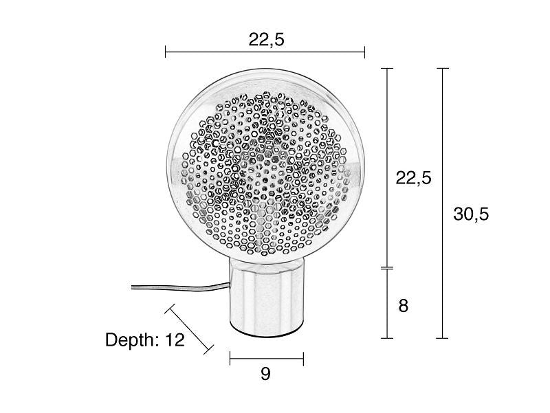 Zuiver gringo bordlampe - messing