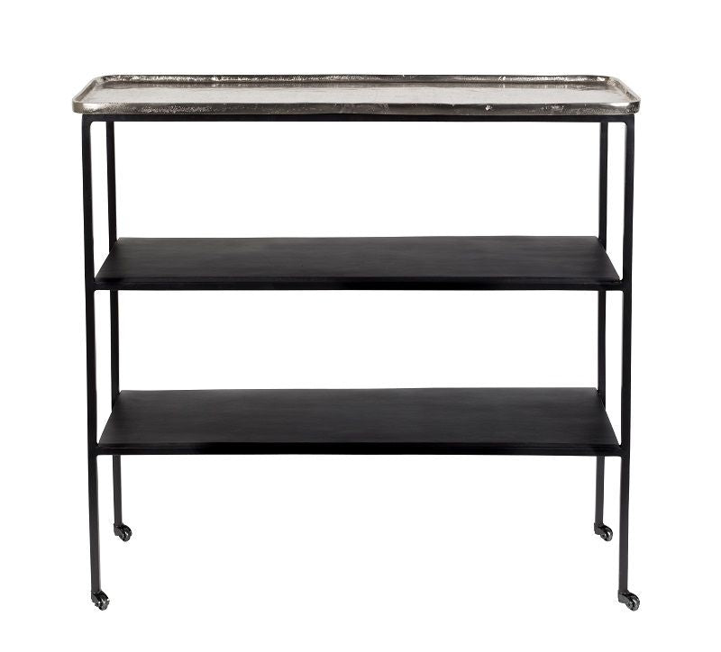 Zuiver Gusto Console Table W/Wheel - Svart