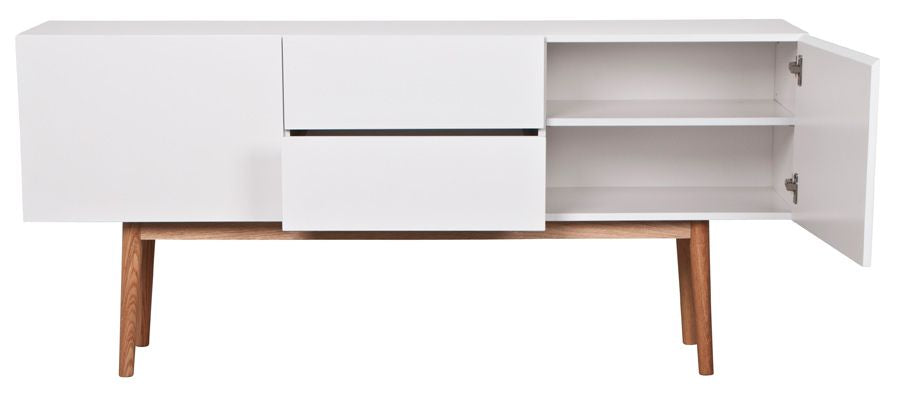 Zuiver High on Wood Sideboard - White - B: 160