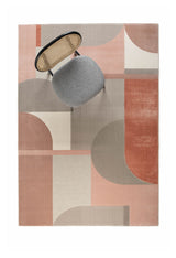 Zuiver Hilton Carpet - Grå/rosa, 160x230