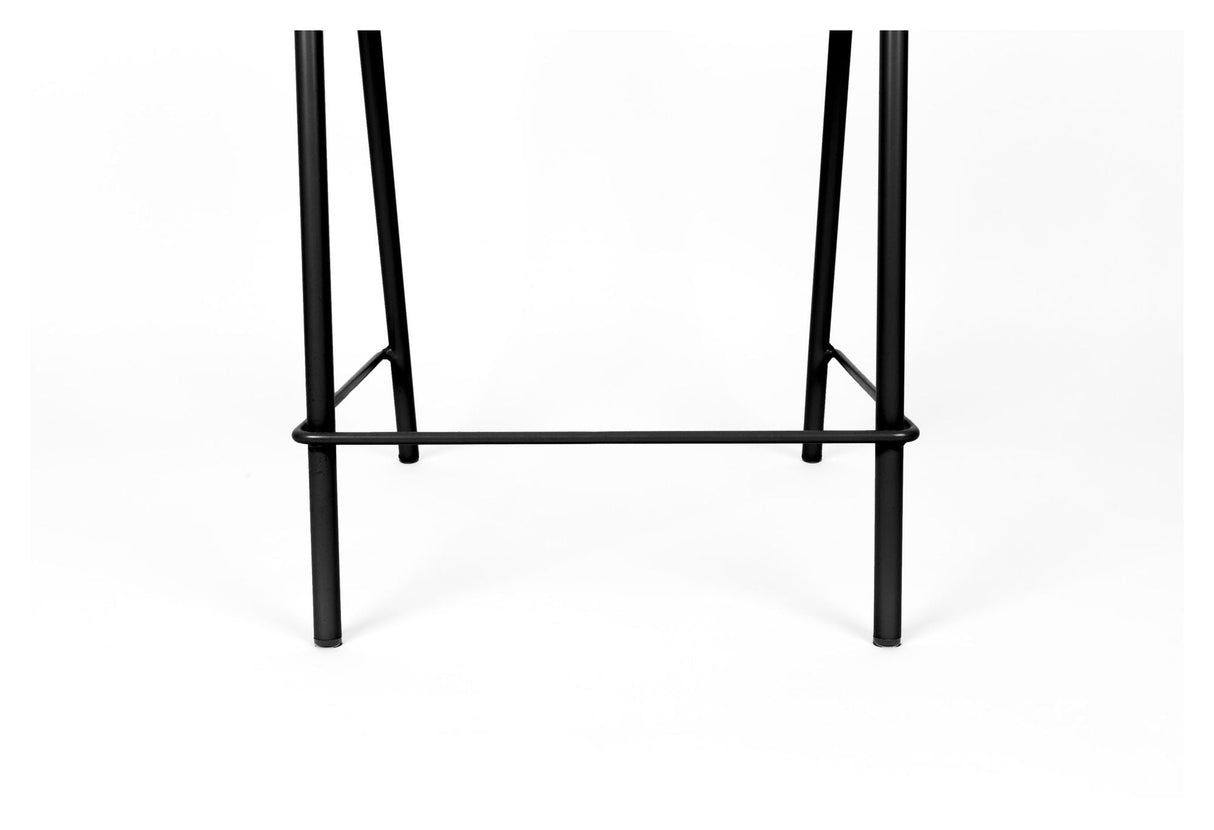 Zuiver Jort Bar Stool - Black/Nature, SH: 66,5cm