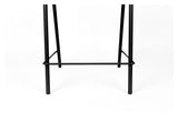 Zuiver Jort Bar Stool - Black/Nature, SH: 66,5cm