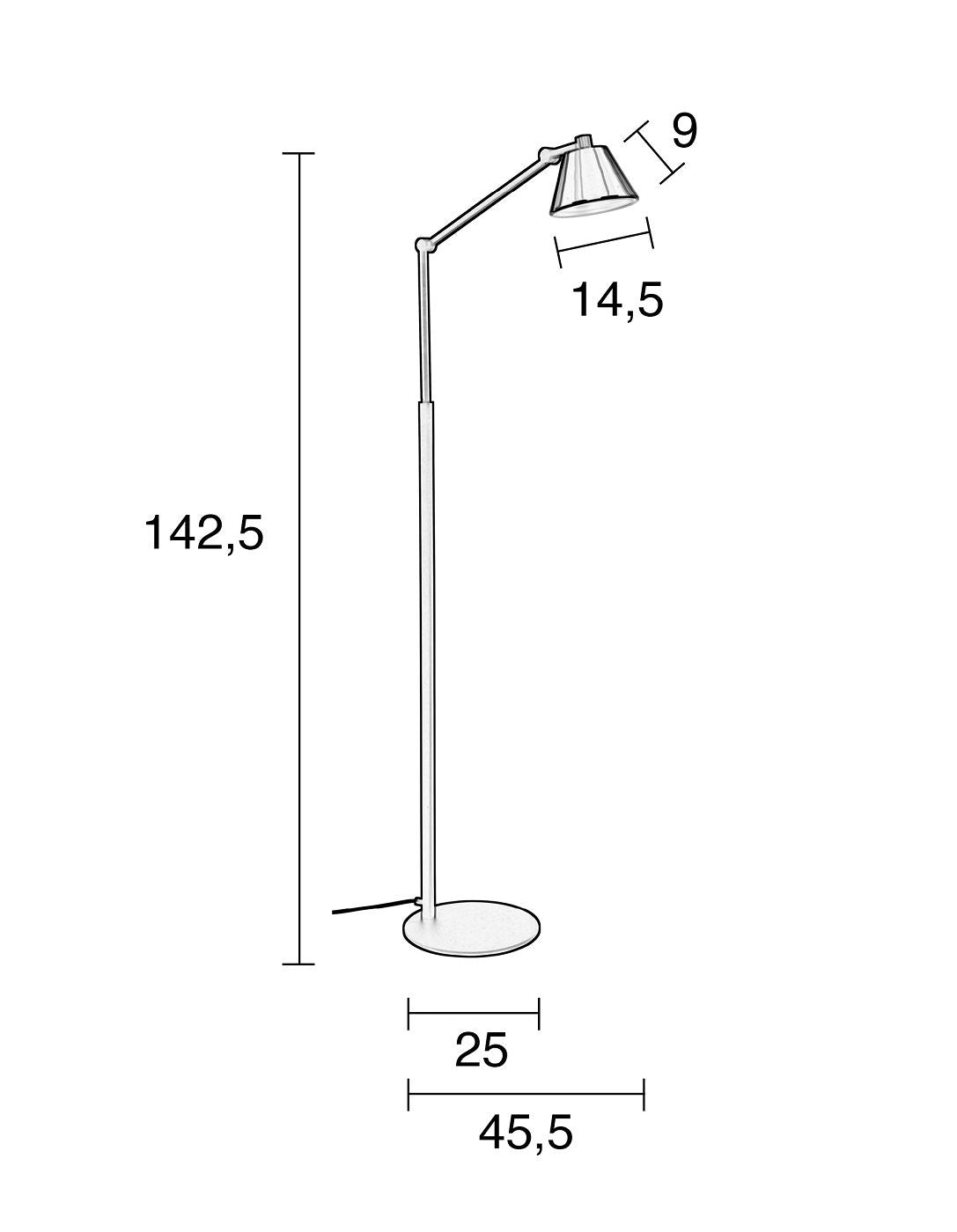 Zuiver Lub gulvlampe - svart