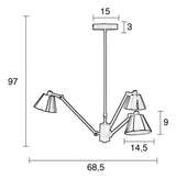 Zuiver Lub taklampe - svart