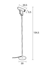 Zuiver Marlon Floor Lamp H134.5 - Svart