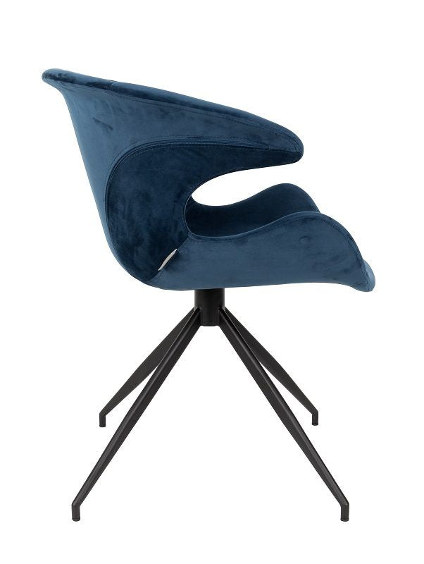 Zuiver Mia Dining Chair m/armlener - Blå