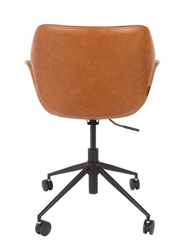 Zuiver Nikki Office Chair m/Armrests - Brown