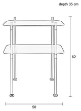 River Console bord med hylle M - Rice 