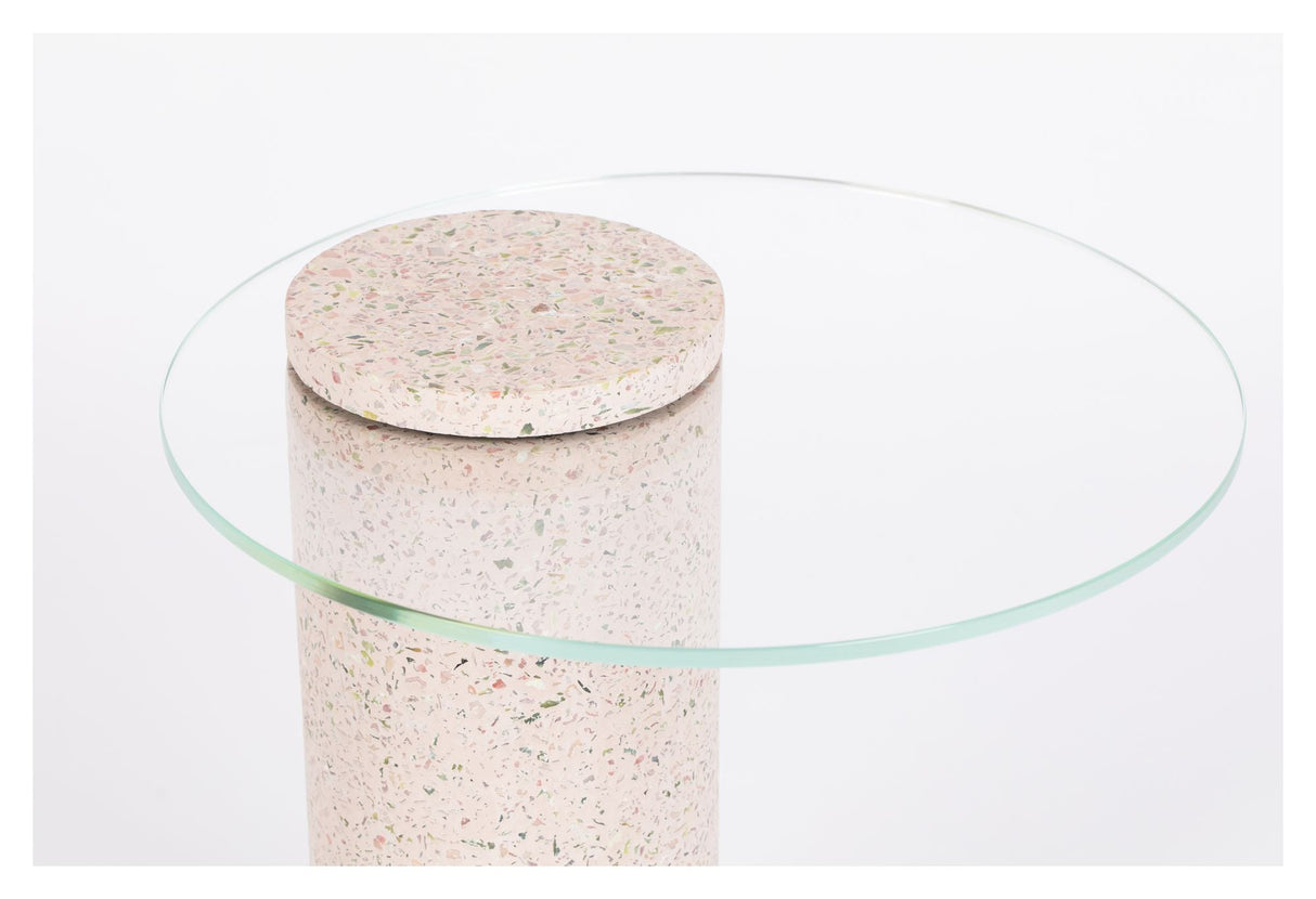 Zuiver Rosalina sidebord - Pink Terrazzo, Ø40