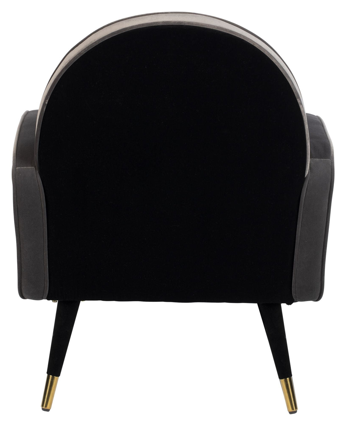 Zuiver Sam Lounge Chair - Velour Black/Grey