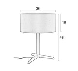 Zuiver Shelby Table Lamp Ø36 - Taupe