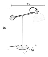 Zuiver Scale Desk Lamp - hvit/svart