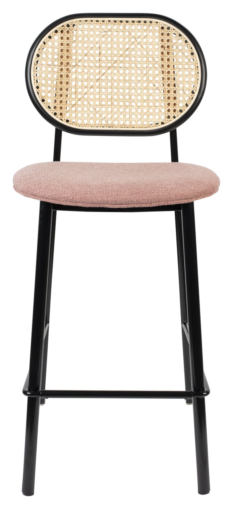 Zuiver Spike Bar Stool - Pink/Nature, SH: 65cm