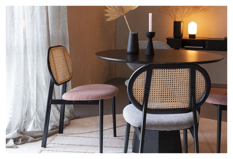 Zuiver Spike Dining Chair - Rattan/Pink