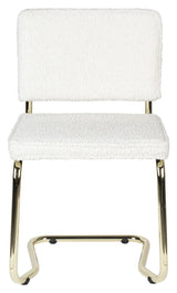 Zuiver Teddy Kink Dining Chair - White Plush