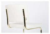 Zuiver Teddy Kink Dining Chair - White Plush