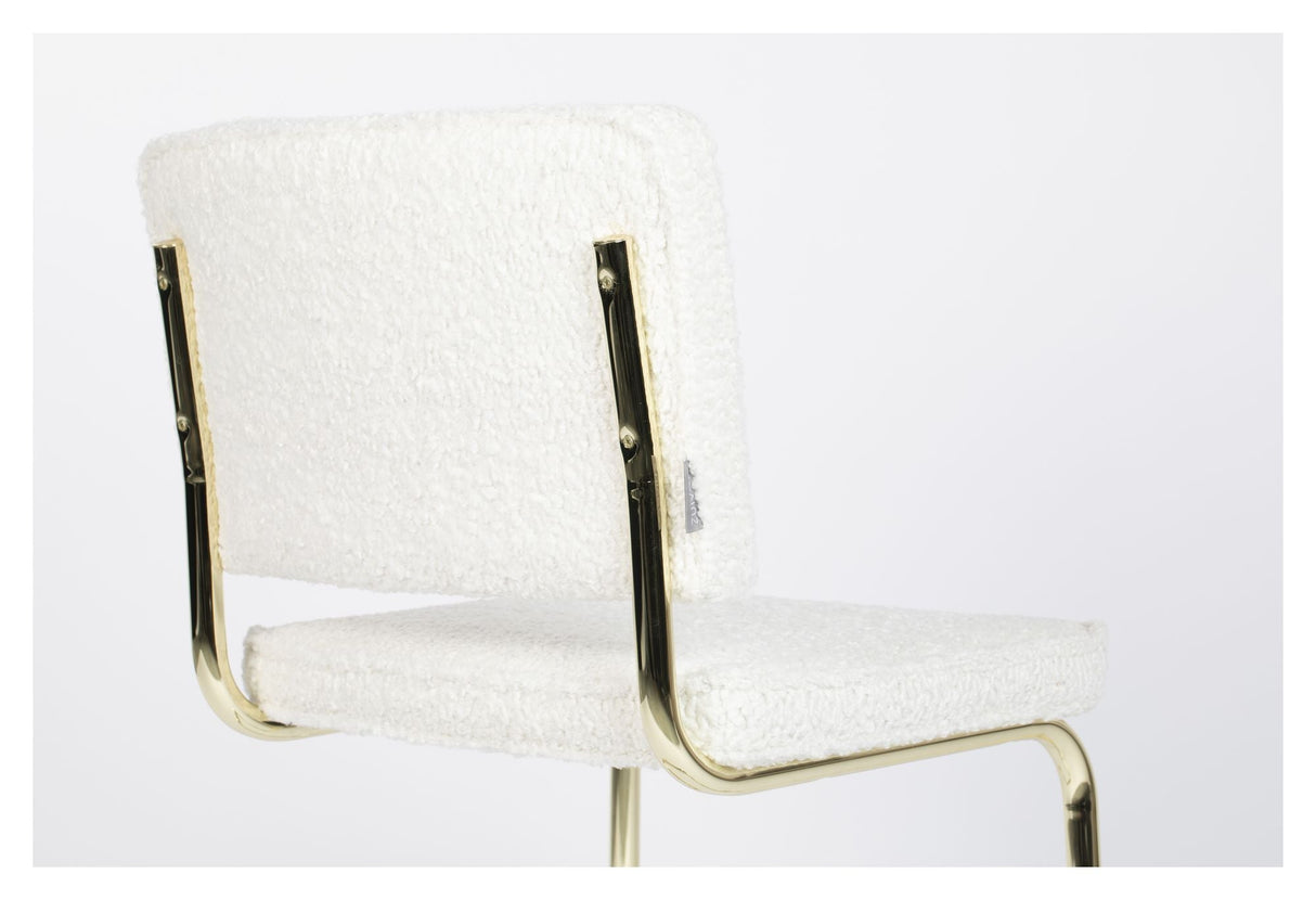 Zuiver Teddy Dining Chair - White Plush