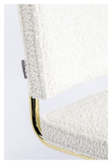 Zuiver Teddy Dining Chair - White Plush