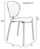 Havstol, ris, resirkulert plast