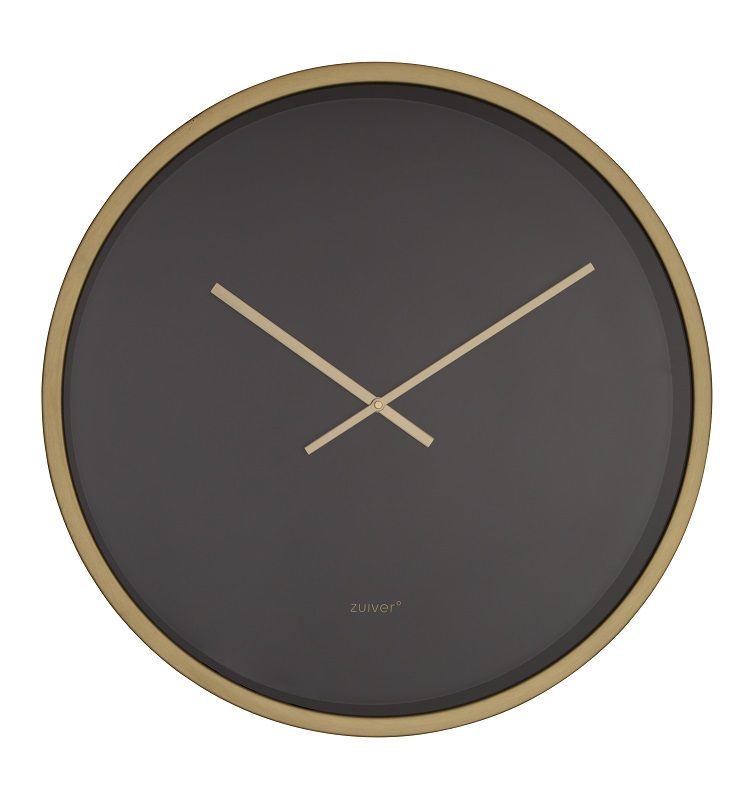 Zuiver Time Bandit Wall Clock - Svart/messing - Ø60