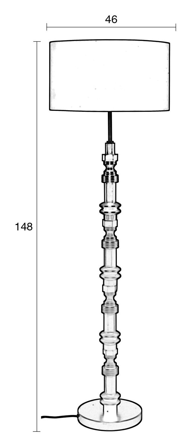 Totem gulvlampe, alu 