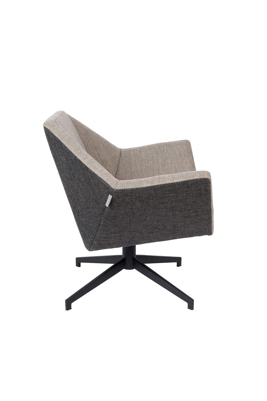 Zuiver onkel Jesse Lounge Chair - Gray/Beige