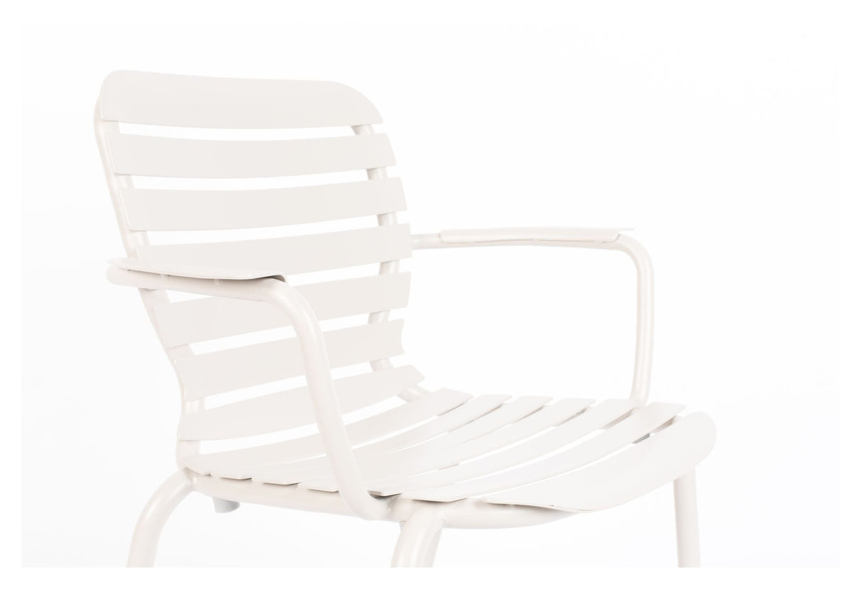 Zuiver Vondel Garden Chair with Armrests - Clay