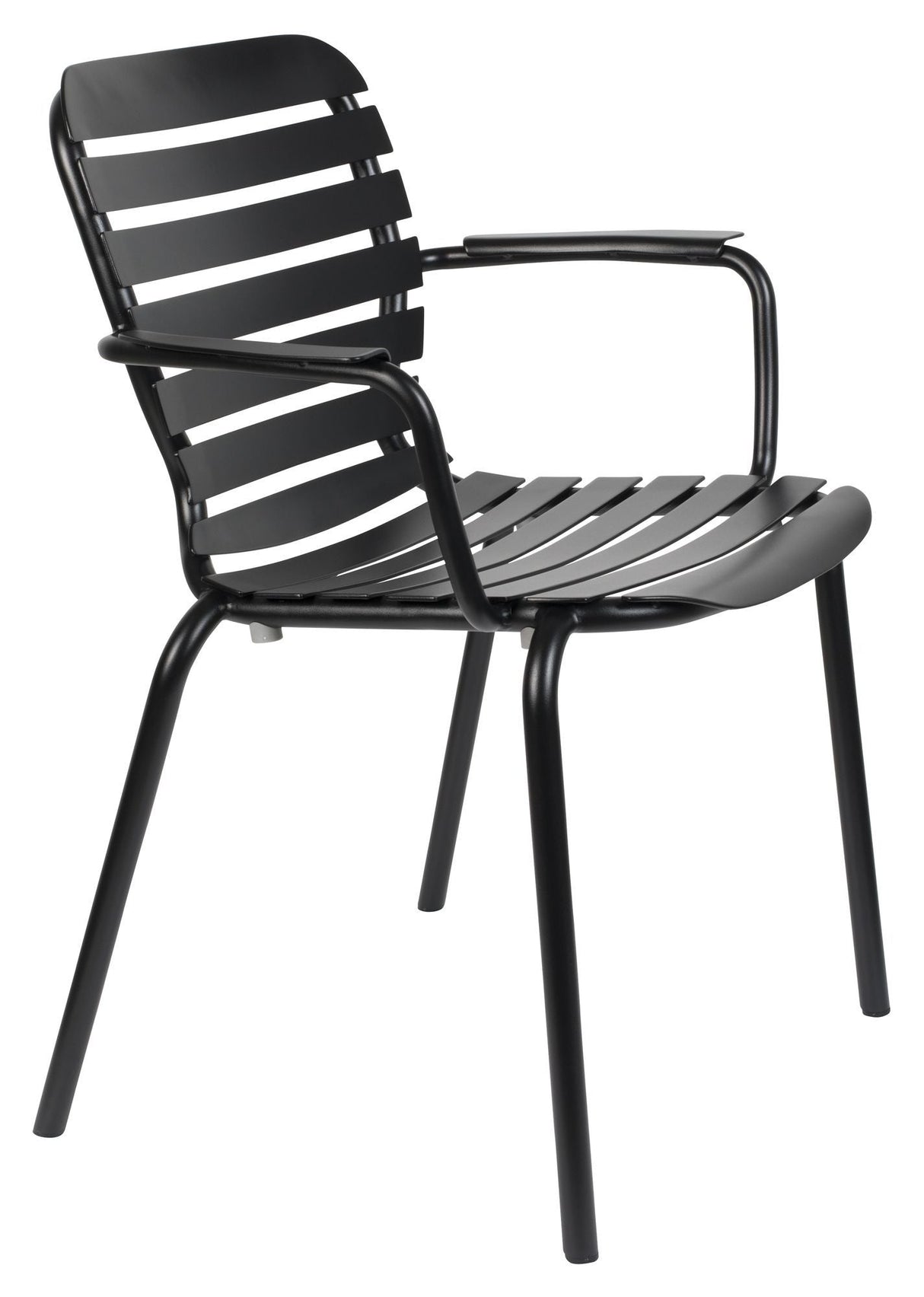 Zuiver Vondel Garden Chair with Armrests - Black