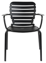 Zuiver Vondel Garden Chair with Armrests - Black