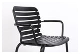 Zuiver Vondel Garden Chair with Armrests - Black