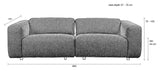 Zuiver vinger 3-per. Sofa, karamell