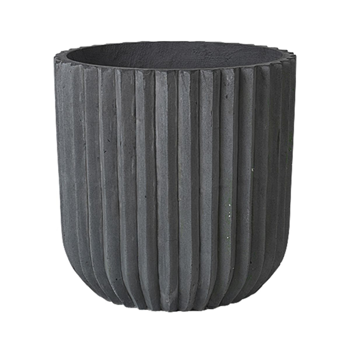 broste-copenhagen-fiber-flowerpot-cylinder-o50-charcoal