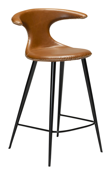 flair-counter-stool-vintage-lysebrun-kunstlaer-sort-ben